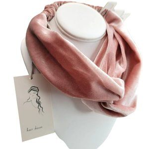 Hair Wrap For Up or Down Styles in Soft Mauve Pink Fabric NWT Dh838